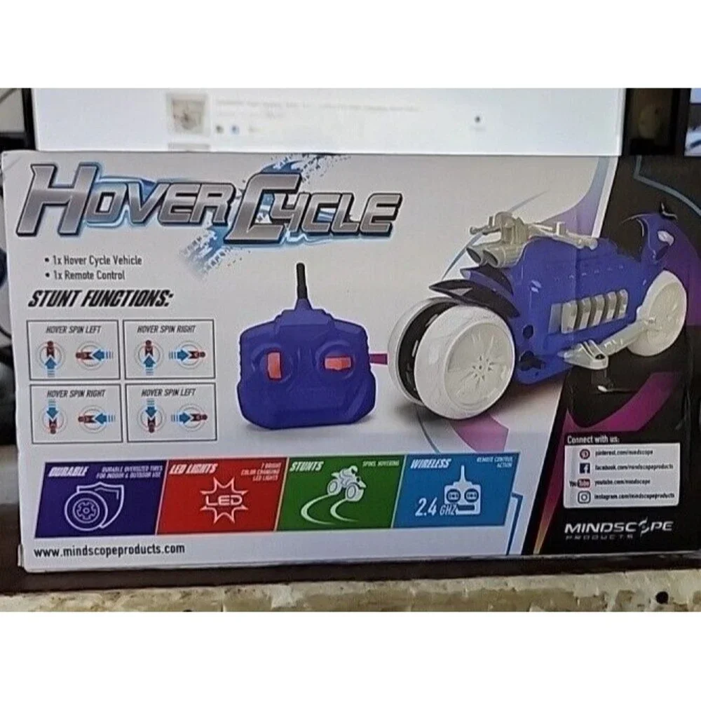 Mindscope Products Blue Hover Cycle. Stunts, Sidewinding, Durable